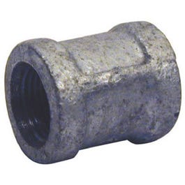 Pipe Fitting, Galvanized Coupling With Stop, 3/4-In.