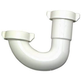 Lavatory/Kitchen Drain J Bend, White Plastic, 1.25-In. Or 1.5-In. O.D.