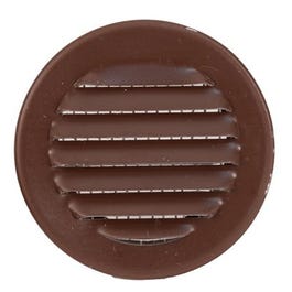 Circle Vent, Brown, 1-In., 6-Pk.