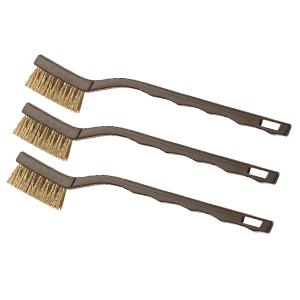 Hyde Tools Brass Bristle Mini Brushes, 3 Pack