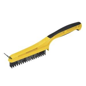 Hyde Tools Stiff Wire Stripping Brush with Scraper 3 x 19 in.