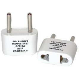 International Plug Adapter For Southern Europe, Middle East, Asia & Parts Of Africa And The Caribbean