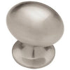 1-3/8-In. Nickel Football Cabinet Knob