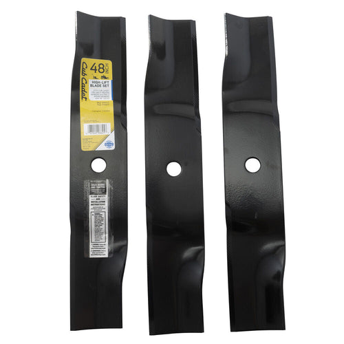 Cub Cadet High Lift Blade Set for Cutting Decks