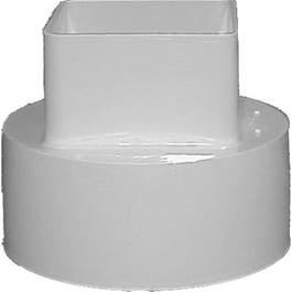 Gutter Downspout Adapter, White