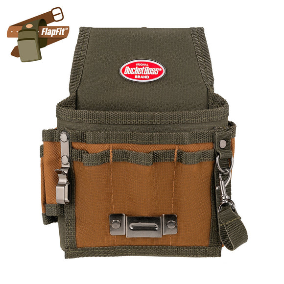 Bucket Boss Tool Pouch with FlapFit 6-1/2