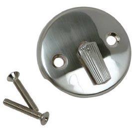 Master Plumber Brushed Tub Drain Overflow Face Plate