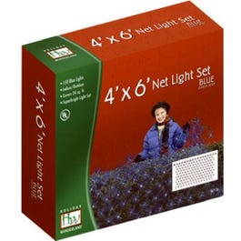 Christmas Net Light Set, Blue, 150-Ct., 4 x 6-Ft.