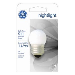 Night Light Bulb, White, 7.5-Watts