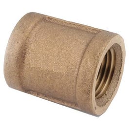 Pipe Coupling, Lead Free Rough Brass, 1/4-In.