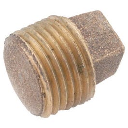 Pipe Plug Fitting, Lead-Free Brass, 1/8-In.
