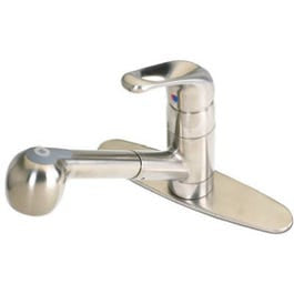 Kitchen Faucet, Pull-Out Sprayer, Temperature Memory, Brushed Nickel