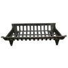 Cast Iron Fireplace Grate, Black, 24-In.