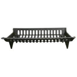 Cast Iron Fireplace Grate, Black, 27-In.