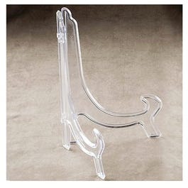 Plate Stand, Clear Acrylic, 7-In.