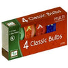 Christmas Lights Replacement Bulb, C7, Multi-Color Transparent, 4-Pk.