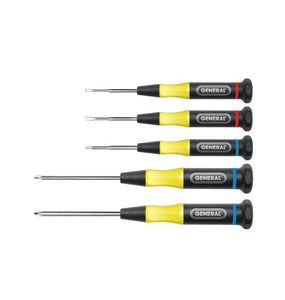 General Tools Five-piece Precision Screwdriver Set 3/32 in. and 1/8 in.
