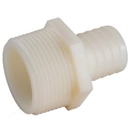 Pipe Fitting, Nylon Hose Barb, 1/4 ID x 1/4-In. MPT