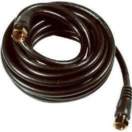 12-Ft. Black RG6 Coaxial Cable With 