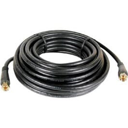 25-Ft. Black RG6 Coaxial Cable With "F" Connectors