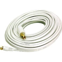 50-Ft. White RG6 Coaxial Cable With "F" Connectors