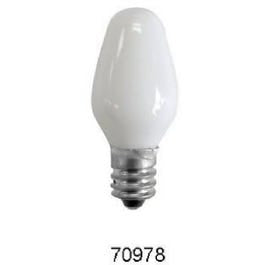 Incandescent Night Light Bulb, White, 4-Watts, 4-Pk.