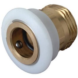 Dishwasher Snap Coupling, Male, Chrome-Plated Brass, 3/4-In.