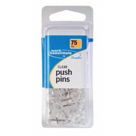 Clear Push Pin, 75-Ct.