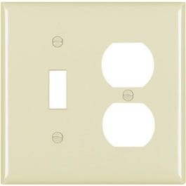 Ivory Toggle/Duplex Receptacle Oversize Wall Plate