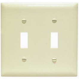 Ivory 2-Toggle Oversize Wall Plate