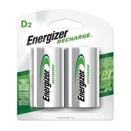 2-Pack D Rechargeable Batteries