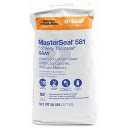 581 Waterproof Coating, Cement Based, Gray, 50-Lbs.