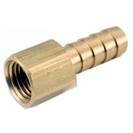Pipe Fitting, Barb Insert, Lead-Free Brass, 5/16 Hose ID x 3/8-In. FPT