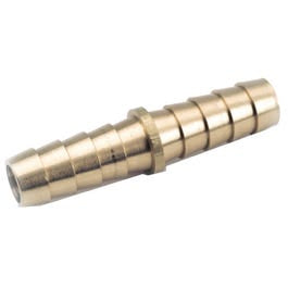 Pipe Fitting, Barb Mender, Lead-Free Brass, 1/4-In.