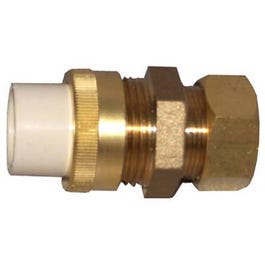 Pipe Fitting, Compression Union, 1/2-In. Slip x Brass