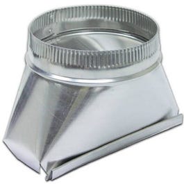 Aluminum Duct Transition Fitting, 6-In. Round