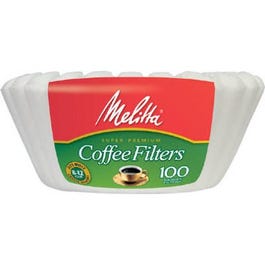 100-Count 8 - 12-Cup White Basket Coffee Filters