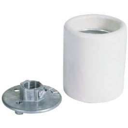 Incandescent Light Socket, Porcelain, Keyless, Standard Base