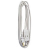 Extension Cord,  16/2 SPT-2 White Polarized Cube Tap, 9-Ft.