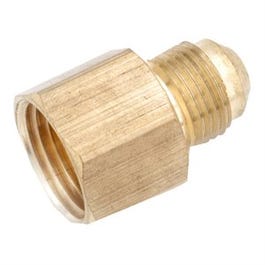 Pipe Fittings, Flare Connector, Lead-Free Brass, 3/8 Flare x 3/4-In. FPT