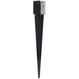 Mailbox & Fence Post Base Spike For 4 x 4-In. Post, Steel, 28-In.