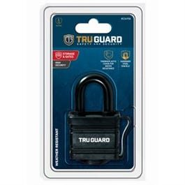 Keyed Padlock, Laminated Steel, All-Weather Cover, 1-9/16-In.
