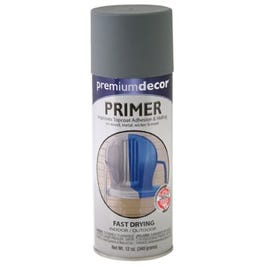 Premium Decor Spray Primer, Gray, 12-oz.