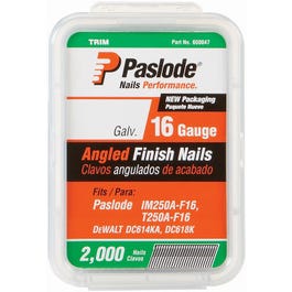 Angled Nail, Galvanized Finish, 16-Gauge, 1.25-In., 2,000-Ct.