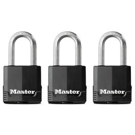Magnum 1-3/4 In. Keyed-Alike Padlocks, All-Weather Cover, 3-Pack