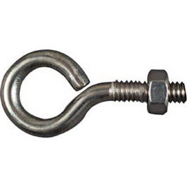 Eye Bolts, Stainless Steel, 1/4 x 2-In.