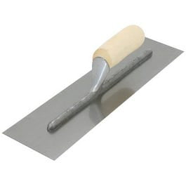 Finishing Trowel, Curved Handle & Stainless Steel Blade, 14 x 4-In.