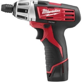 M12 12-Vol Cordless Screwdriver Kit, 1/4-In., 2 Lithium-Ion Batteries