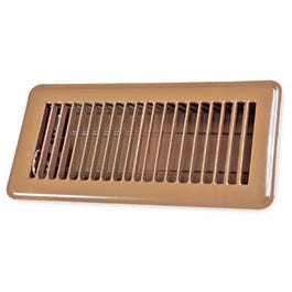 Floor Register, 4 x 10-In., Brown