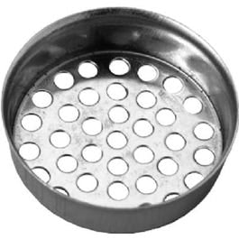 Laundry Tube Strainer Cup, Metal Chrome Finish, 1.5-In.